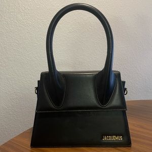 Jacquemus Le Grand Chiquito black leather bag